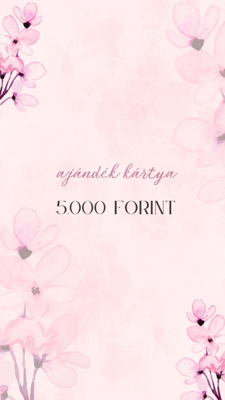 ajándék utalvány 5000 Forint