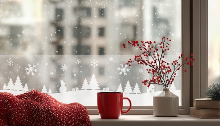 karácsonyi ablakfólia