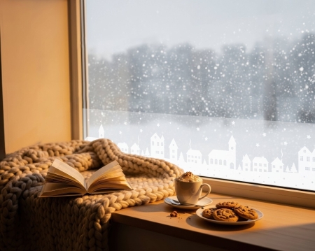 karácsonyi ablakfólia