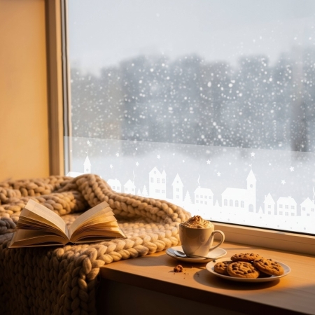 karácsonyi ablakfólia