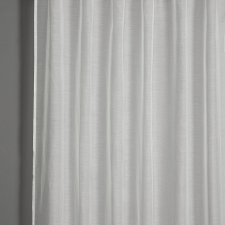 Füles Függöny - Voile Uni 140 cm Széles 235cm Magas Krém
